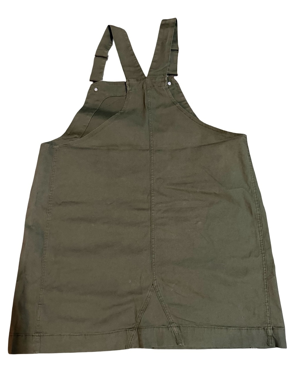 Celebrity Pink Olive Green Denim Overall Dress - Picture 4 of 4